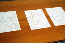 岸本斉史による「サムライ8 八丸伝」のネーム。