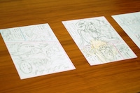 岸本斉史による「サムライ8 八丸伝」のネーム。