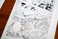 「サムライ8 八丸伝」第1話の原稿より。