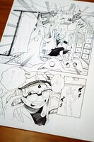 「サムライ8 八丸伝」第1話の原稿より、主人公の八丸。