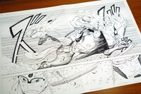 「サムライ8 八丸伝」第1話の原稿より。