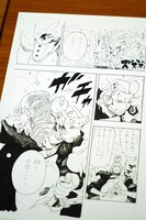 「サムライ8 八丸伝」第1話の原稿より。侍は機械の体と人を超越した力を持ち合わせている。