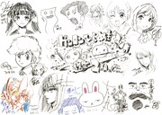 「ゲンロン ひらめき☆マンガ教室」第2期で執筆されたサインボード。ゲスト講師陣の豪華さに注目だ。