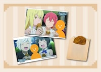 「ジャガ丸くん風コロッケ」と、購入特典の合成写真のイメージ。