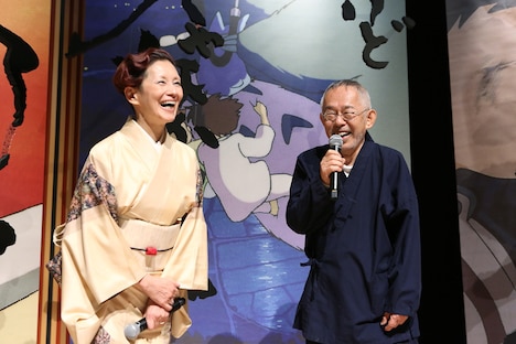 左から夏木マリ、鈴木敏夫。