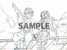 AmazonでTVアニメ「鬼滅の刃」Blu-ray / DVD1～6巻を購入した人に進呈される連動特典のラフイラスト。