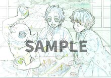 アニメイトでTVアニメ「鬼滅の刃」Blu-ray / DVD1～6巻を購入した人に進呈される連動特典のラフイラスト。