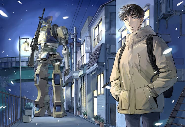 辺獄のシュヴェスタ の竹良実が新連載 現代の 戦地 舞台としたsfメカアクション コミックナタリー