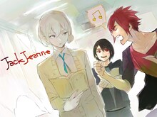 石田スイによる「ジャックジャンヌ」の描き下ろしイラスト。