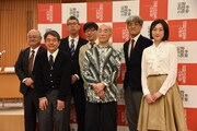 「富野由悠季の世界」記者会見の様子。