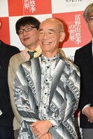 「富野由悠季の世界」記者会見の様子。