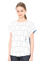 レディースBOX Tシャツ「どこでもドア パターン」