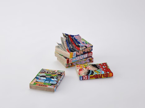 三島喜美代「コミックブックス17-S」Photo: Courtesy Sokyo Gallery