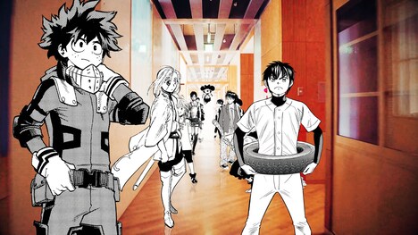 「拝啓、桜舞い散るこの日に」のMVより。(c)少年ジャンマガ学園製作委員会