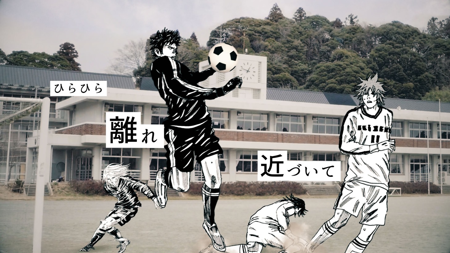 「拝啓、桜舞い散るこの日に」のMVより。(c)少年ジャンマガ学園製作委員会