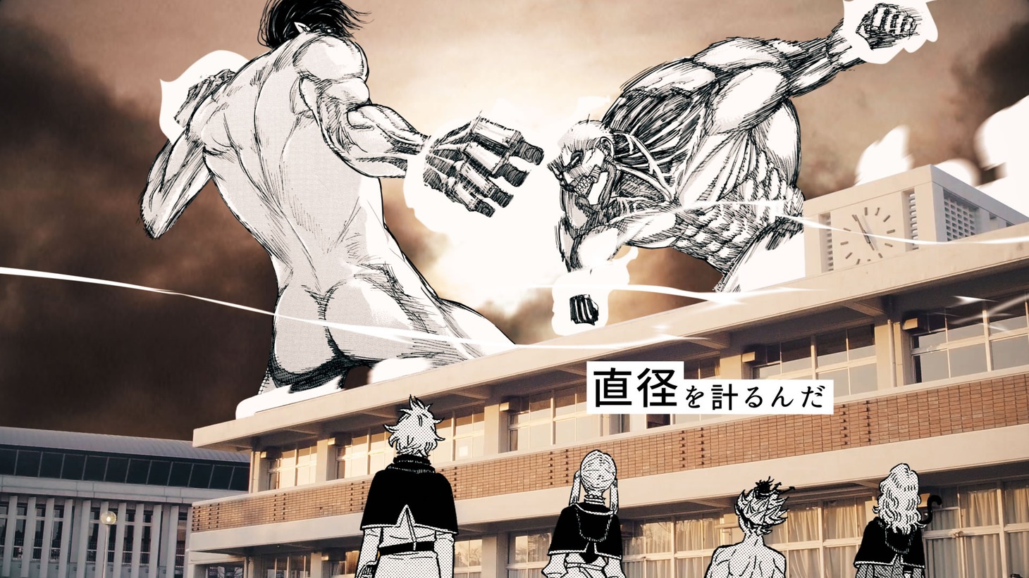 「拝啓、桜舞い散るこの日に」のMVより。(c)少年ジャンマガ学園製作委員会