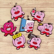 「生理ちゃん」のラバーストラップ。