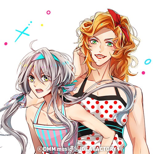 はちみつ☆コンビナート。左からakariこと灯源五郎（CV：土岐隼一）、noriこと法月沙紀（CV：山本匠馬）。