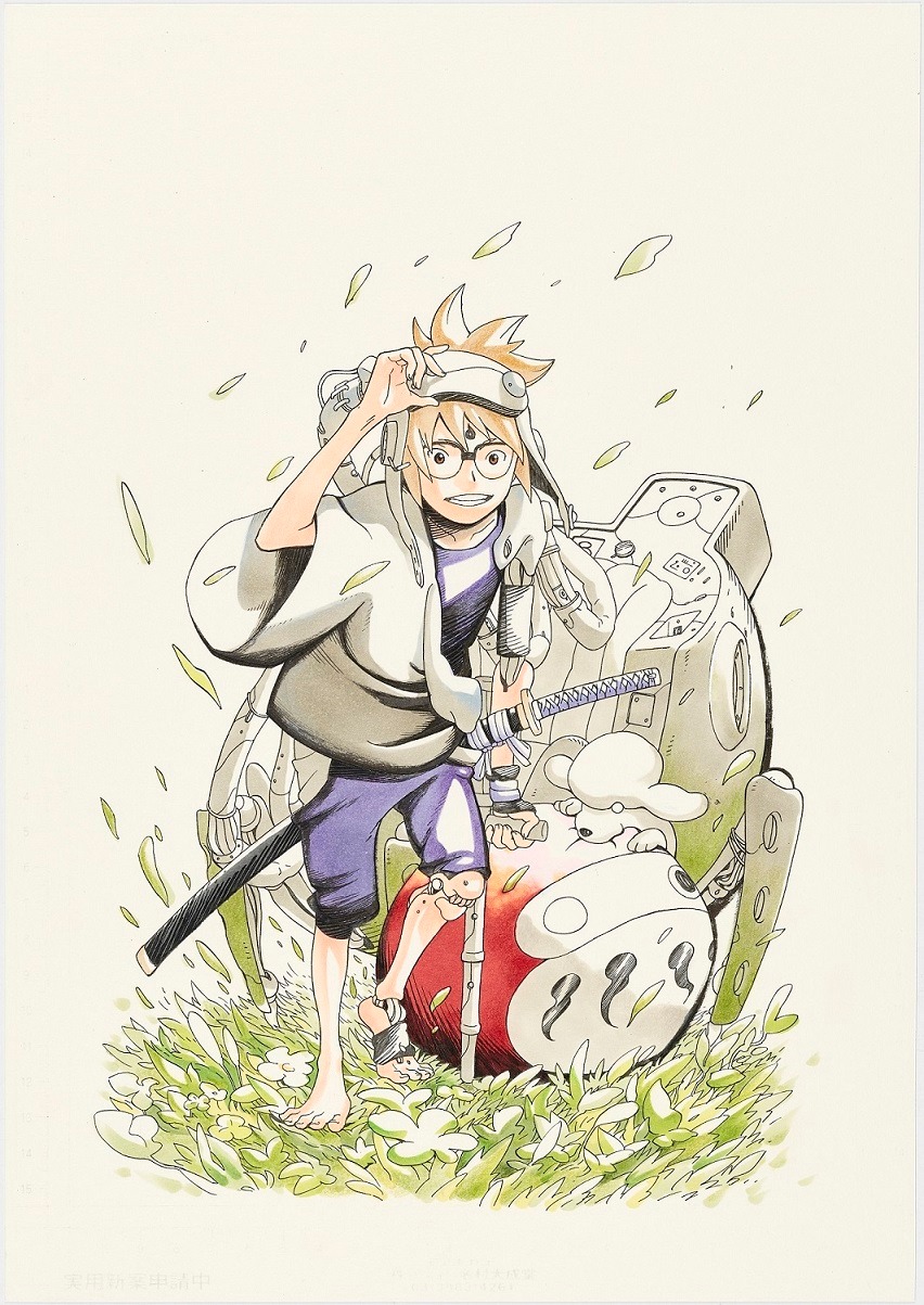 「サムライ8 八丸伝」のカラーイラスト。(c)岸本斉史・大久保彰/集英社