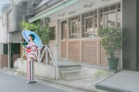 一期一振モデルの傘の使用イメージ。