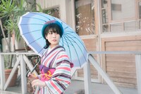 一期一振モデルの傘の使用イメージ。