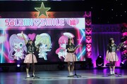 「Pripara Friendship Tour 2019 プロミス！リズム！パラダイス！」2月9日公演の模様。左から真中らぁら役の茜屋日海夏、南みれぃ役の芹澤優、北条そふぃ役の久保田未夢。