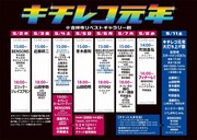 「キチレコ元年展」タイムテーブル
