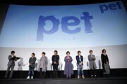 左から君沢ユウキ、加瀬康之、小野友樹、谷山紀章、植田圭輔、桑野晃輔、谷佳樹、萩野崇。