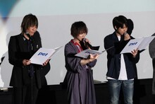 左から谷山紀章、植田圭輔、桑野晃輔。