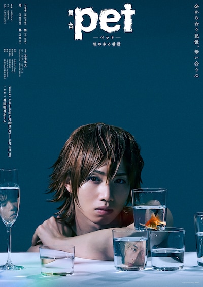 舞台「『pet』─虹のある場所─」より、植田圭輔演じるヒロキが登場したキービジュアル。