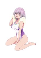「SSSS.GRIDMAN『新条アカネ』競泳水着ver」の元イラスト。