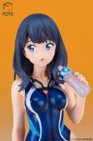 「SSSS.GRIDMAN『宝多六花』競泳水着ver」の表情アップ。