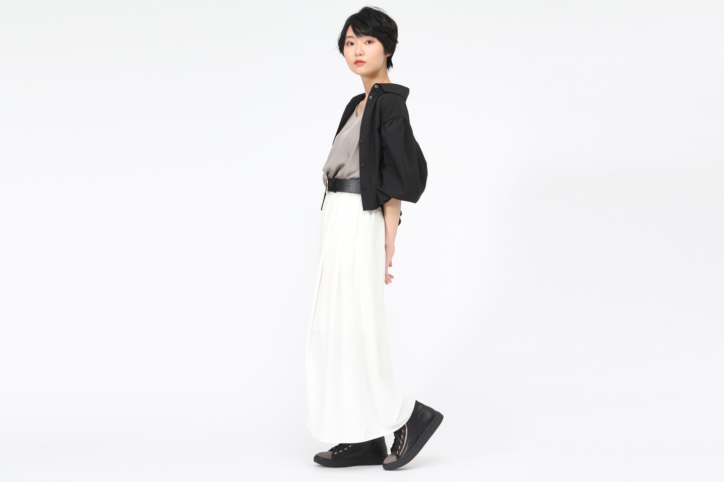 Edenモデルのスニーカーの着用イメージ。