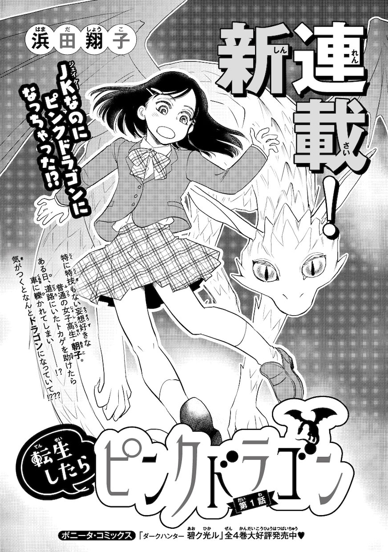 「転生したらピンクドラゴン」扉ページ