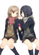 「安達としまむら」1巻のカバーイラスト。