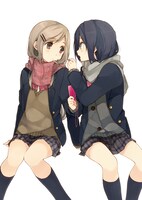 「安達としまむら」1巻のカバーイラスト。