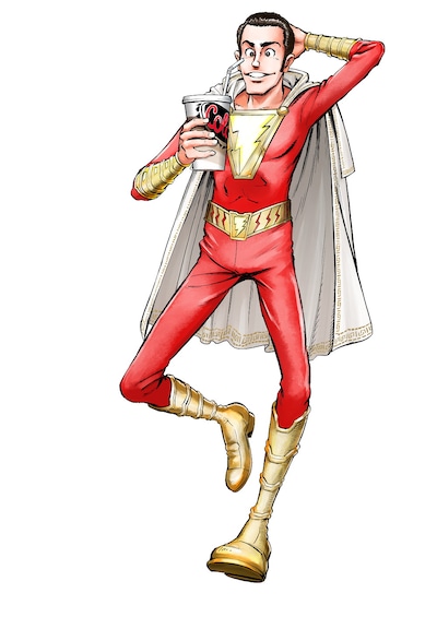 モンキー・パンチがプロデュースした「シャザム!」のイラスト。(c)モンキー・パンチ／エム・ピー・ワークス