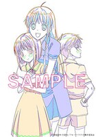 ゲーマーズ全巻購入特典のアニメ描き下ろしB2タペストリー。