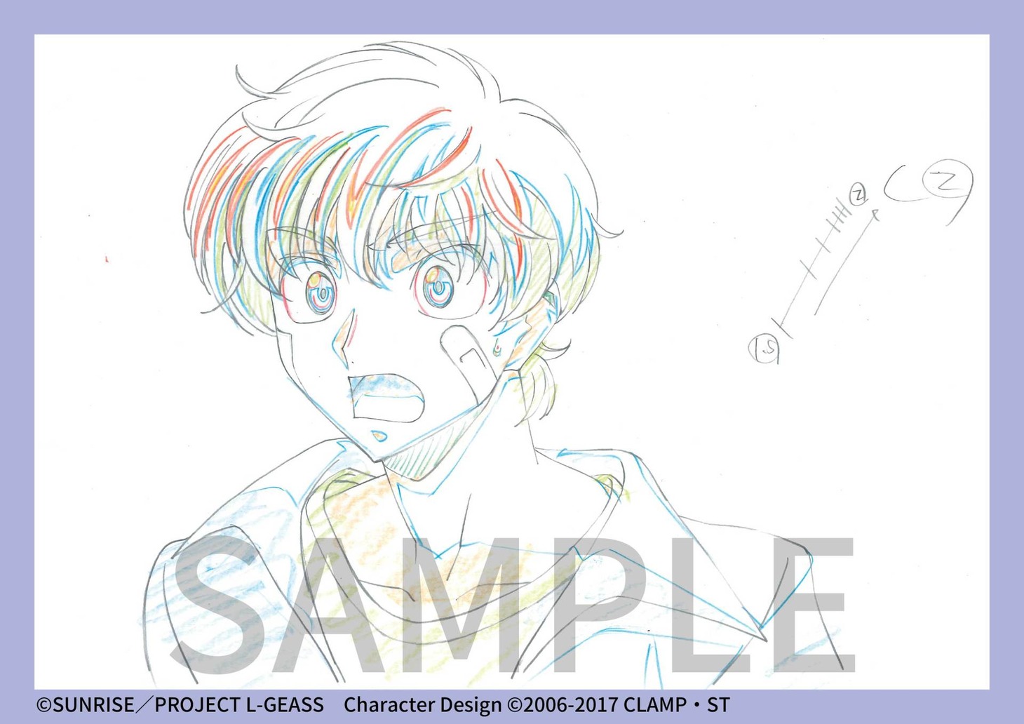 「コードギアス 反逆のルルーシュ劇場3部作 新作カット原画集」サンプル