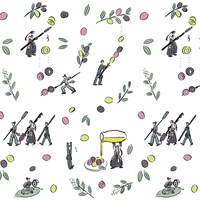 「御手杵・日本号・蜻蛉切とオリーブ」デザイン