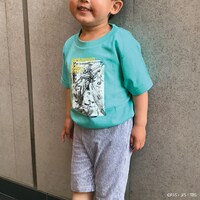 「新幹線変形ロボ シンカリオン E5はやぶさ MkII キッズ用Tシャツ」着用イメージ