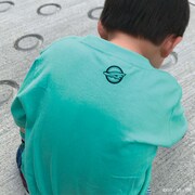 「新幹線変形ロボ シンカリオン E5はやぶさ MkII キッズ用Tシャツ」着用イメージ