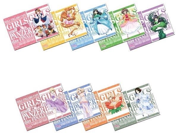 上段から「クリアファイルセットA～童話ver.～」、「クリアファイルセットB～童話ver.～」。