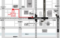 AKIBAカルチャーズZONEの地図。