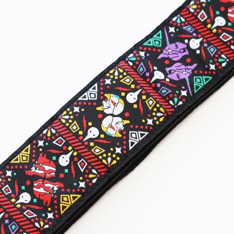 「オリジナルモノグラム柄 織ギターストラップ」