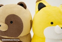 「PCクッション タヌキとキツネ」