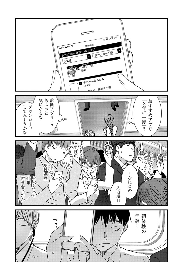「女には3年に一度どうにかされたい日がある」第1話より。