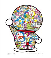 ドラえもんポスター「お花畑の中のドラえもん」