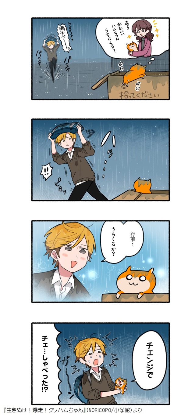 「生きぬけ！爆走！クソハムちゃん」より。