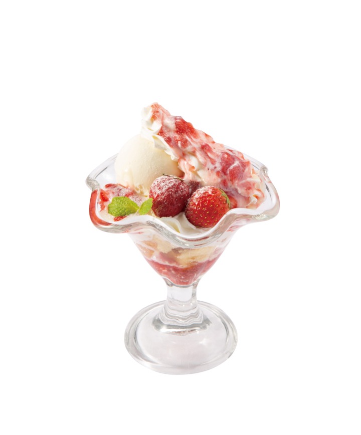 「甘党・いちごとミルクのパフェ」